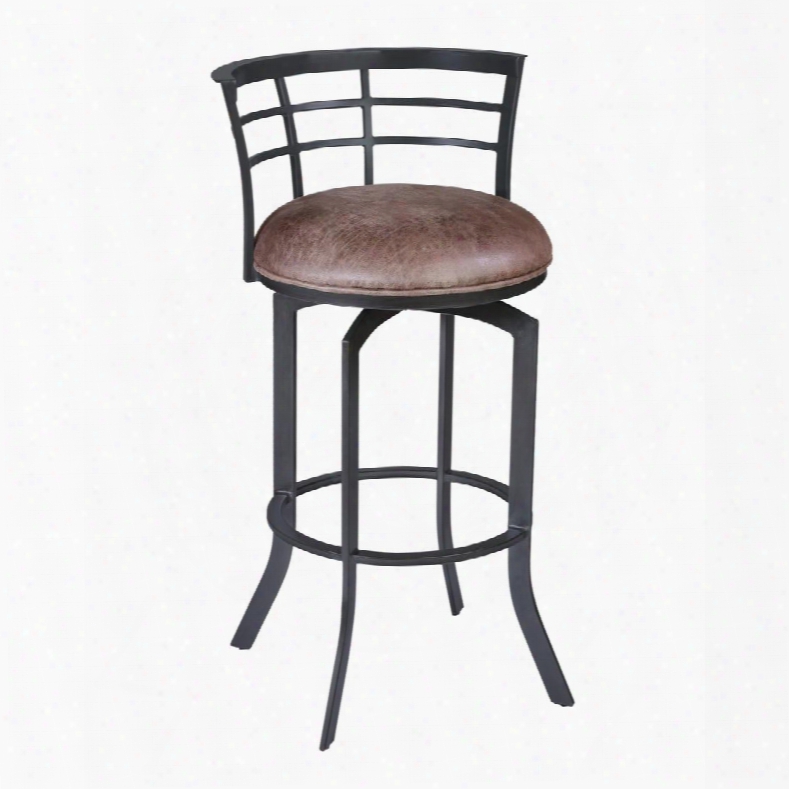 Lcvi30bato Viper 30" Bar Height Swivel Barstool In Mineral Finish With Bandero