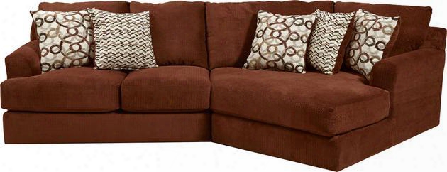 Malibu Collection 3239-46-96-2668-44/2693-44/2694-44 135" 2-piece Sectional Sofa With Left Arm Facing Loveseat And Right Arm Facing Piano Wedge With Chenille