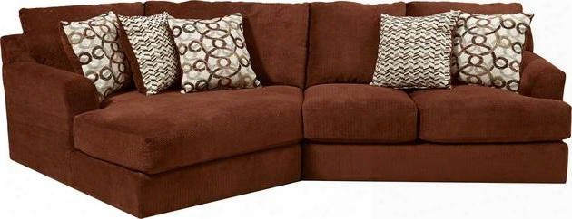 Malibu Collection 3239-92-42-2668-44/2693-44/2694-44 135" 2-piece Sectional Sofa With Left Arm Facing Piano Wedge And Right Arm Facing Loveseat Withc Henille