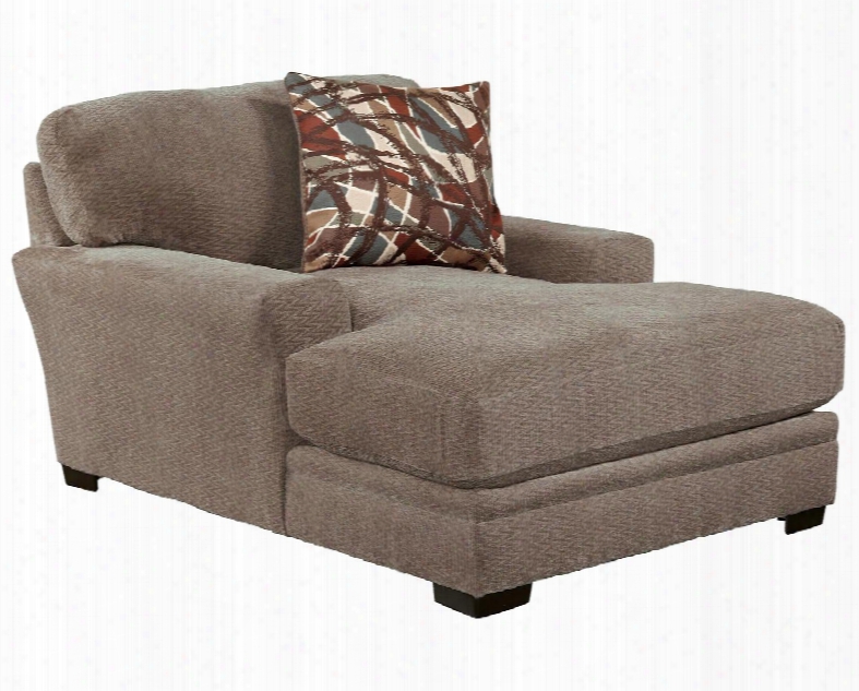 Prescott Collection 4487-09-2801-38/1616-43 69" Chiase With Mailbox Arm Treatment Reversible Box Seat Cushions And Padded Cheille Fabric Upholstery In