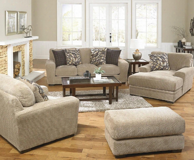 Prescott Collection 44874pcstlcobnkit1p 4-piece Living Room Sets With Stationary Sofa Loveseat Chaise And Ottoman In
