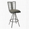 LCCL26BAGR Cleo 26" Transitional Barstool In Gray and Gray