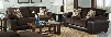 Pinson Collection 43982PCSTLKIT1CHO 2-Piece Living Room Sets with Stationary Sofa and Loveseat in Chocolate and