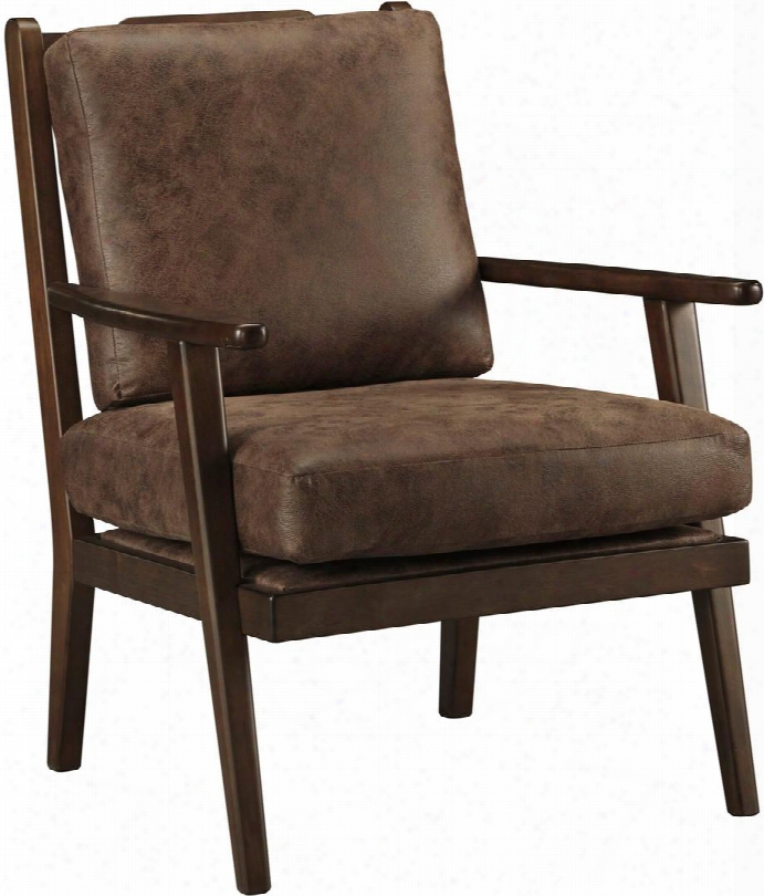 Tanacra Collection 1460260 29" Accent Chair With Mid-century Inspired Annd Richly Hued Upholstery In Classic