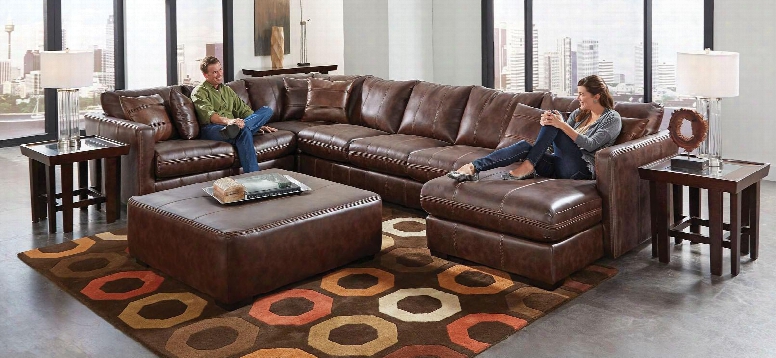 Tucker Collection 4395-46-59-30-76-1152-59/1252-59 166" 4-piece Sectional With Left Arm Facing Loveseat Corner Armless Sofa And Right Arm Facing Chaise In