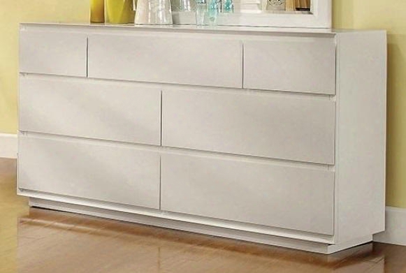 Velen Collection Cm7819d 56" Dresser With 7 Drawers Simple Minimalistic Design And Solid Wood Construction In