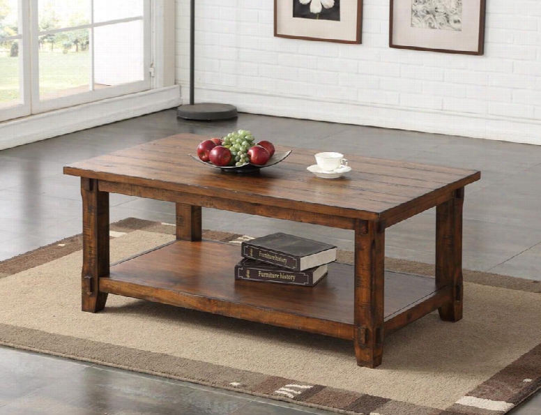 Zrst-4200 Restoration Coffee Table In Rustic