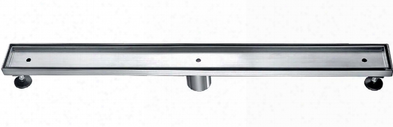 Abld32a 32" Modern Linear Shower Drain Without Cover 2 Drain And Contemporary Design In Stainless