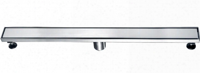 Abld32b 32" Modern Linear Shower Drain With Solid Cover 2 Drain And Contemporary Design In Stainless