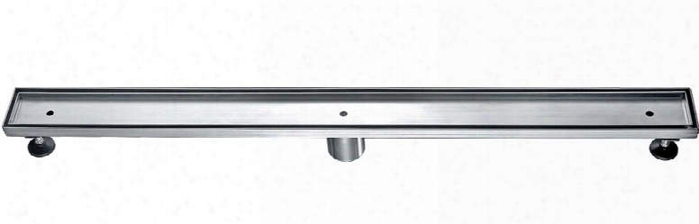 Abld36-a 36" Modern Linear Shower Drain With Stainless Steel 2 Drain And Contemporary Design In Stainless