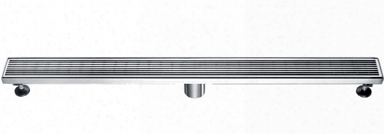 Abld36d 36" Modern Linear Shower Drain With Stainless Steel 2 Dain And Contemporary Design In Stainless