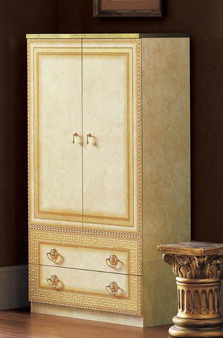Aida Collection I425 36" 2 Door Wardrobe In Ivory And
