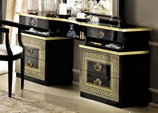 Aida Collection I7701 69" Vanity Dresser In Black And