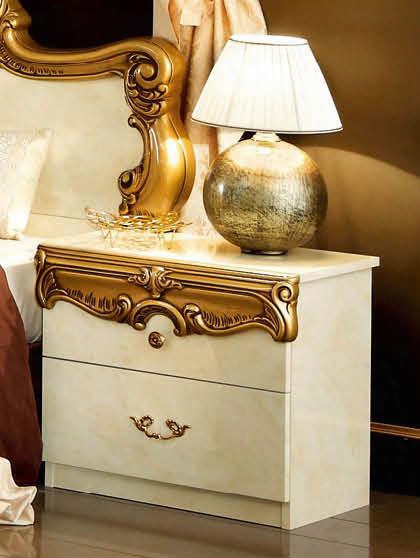 Barocco Collection I3849 23" Set Of 2 Nightstands In