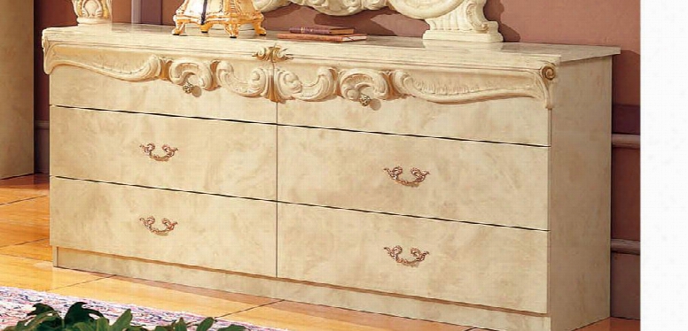 Barocco Collection I403 68" Double Dresser In