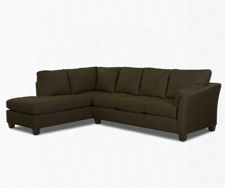 Drew Collection E16-sect-rs-mthym 118" Sectional With Right Arm Sofa And Left Arm Chaise In Microsuede