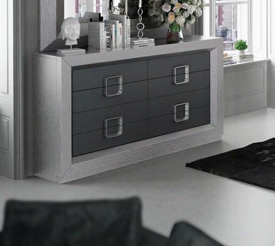 Enzo Collection I17787 63" Double Dresser With 8 Drawers And Metal