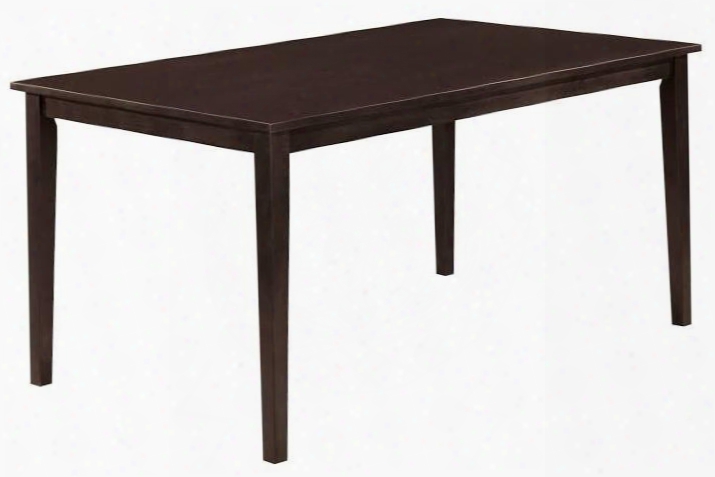 G0039-t 60" Dining Table With Rectangular Shape Tapered Legs And Wood Veneers Construction In Wenge