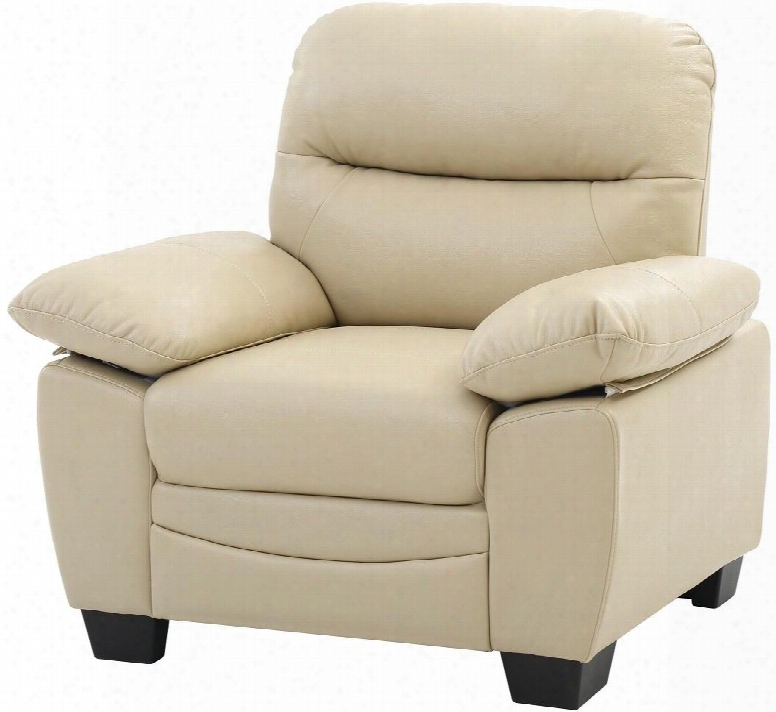 G680-c 39" Armchair With Removable Back Split Back Cushion Pocket Coil Spring Seating Tapered Legs Plush Padded Arms And Soft Faux Leather Upholstery In