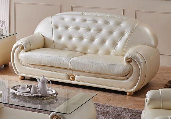 Giza Collection I17456 84.6" Sofa With Leather In