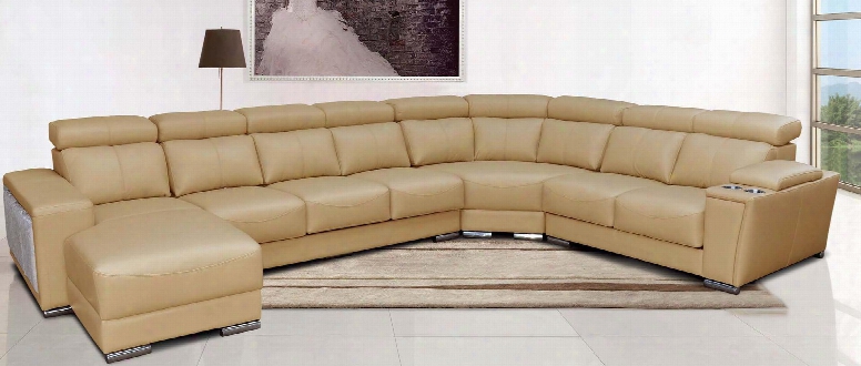 I10845 152-108" 8312-sectional With Left Chase Sliding Seats And Leather In