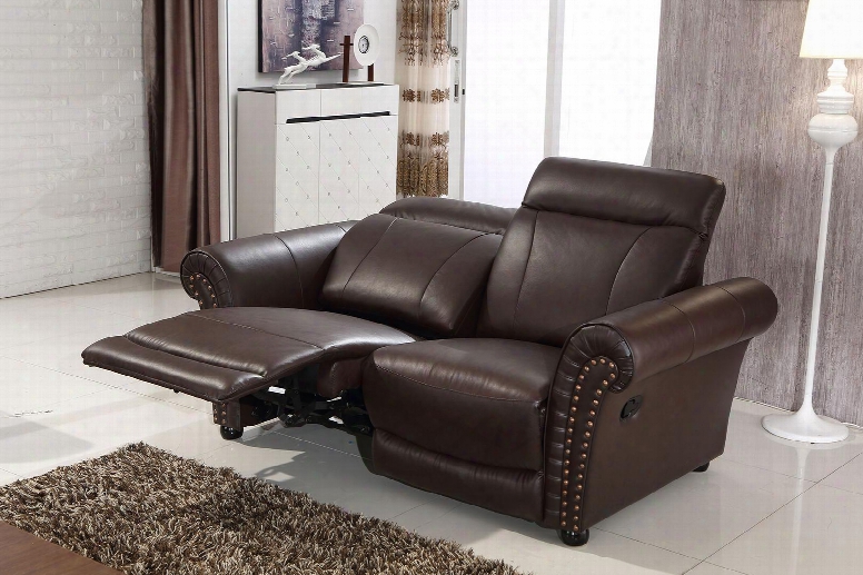 I15297 68" Model 15 Loveseat With 2 Recliners And Leather In