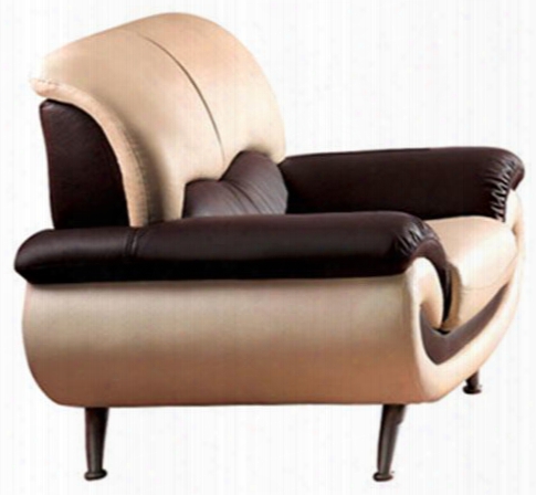 I82 46" 27 Chair With Leather In Beige And