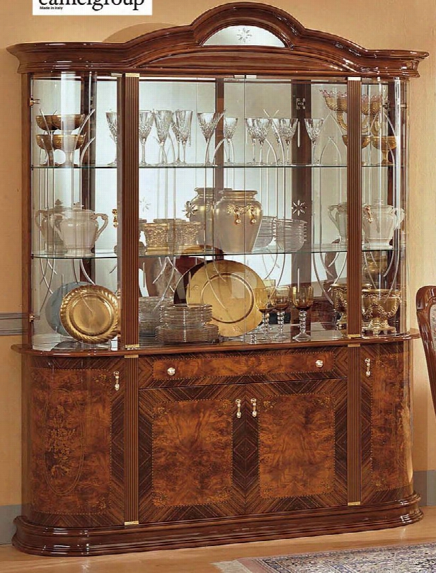 Milady Collection I724 65" 4 Door China Cabinet In