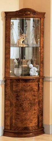 Milady Cllection I729 27" Corner Curio Cabinet In