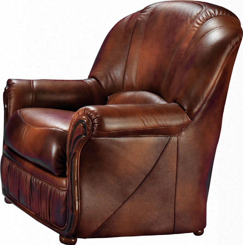 Monica Collection I17660 36" Armchair With Full Leather In