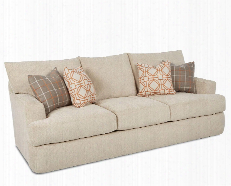 Oliver Collection K41400-s-jo-mt-tm 91" Sofa With Track Arms T-shaped Cushions And Polyester Fabric Upholstery In Jessie