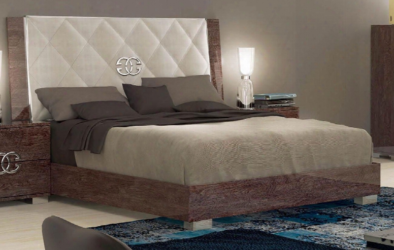 Prestige Deluxe Collection I7584 90" King Size Bed In Cognac Birch