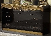 Barocco Collection i3079 50" Single Dresser in Black and