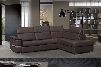 Limo Collection i10866 128-87" Sectional With Right Chase and Bonded Leather in