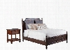 Passages Collection 14BO7024PW2PCQPS1DNKIT1 2-Piece Bedroom Sets with Queen Poster Bed and Nightstand in Akzo