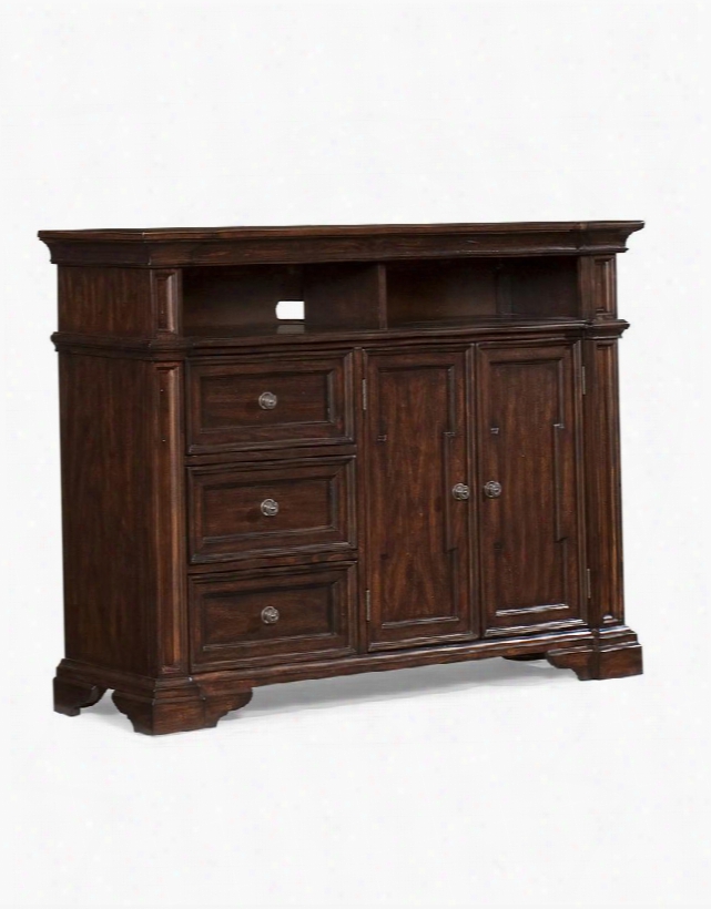 San Marcos Collection 872-682-mches 54" Media Chest With Two Doors Three Drawers And Two Cubby Holes In