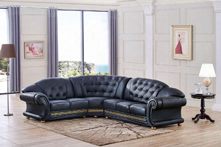 Versachi Collection I17024 105/120" Sectional With Left Chaise And Leather In