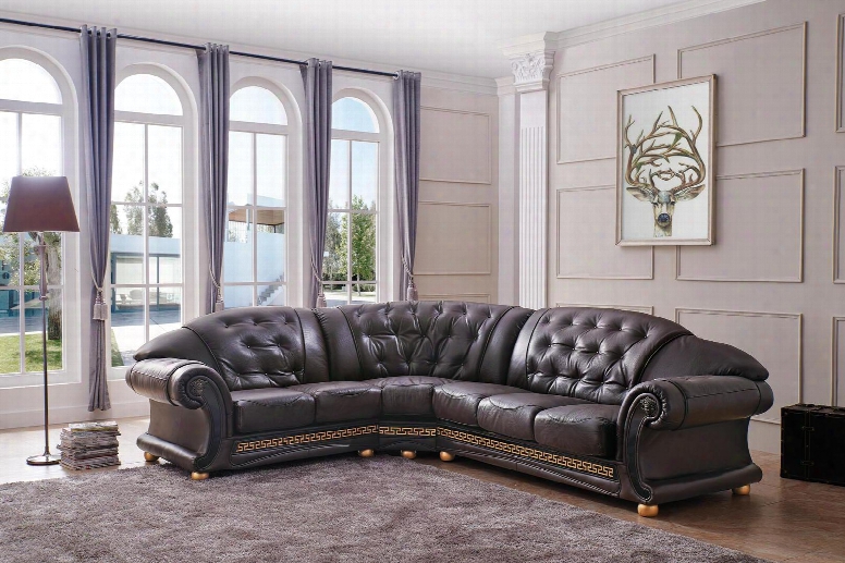 Versachi Collection I17655 Sectional With Left Chaise And Leather In