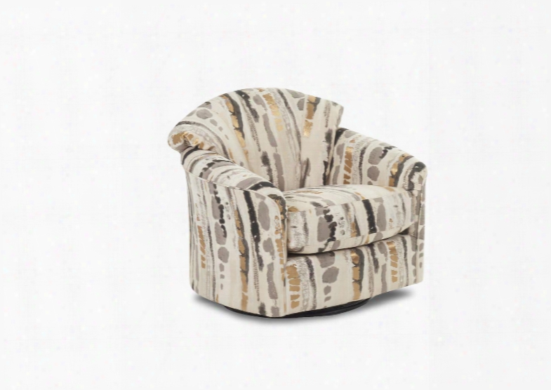 1-2swg-fp 34" Swivel Glider With Low Profile Arms Tight Back And Stitched Detailing In Famous