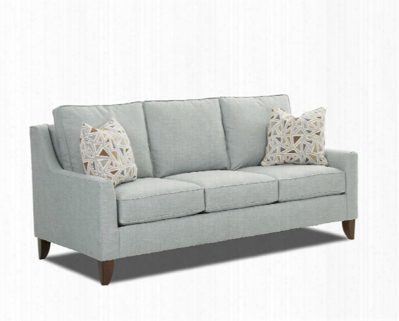 Belton Collection K10200-s-cc-ps 80" Sofa With Track Arms Loose Back Cushions And Tapered Legs In Conversation Capri And Pillows In Polaris