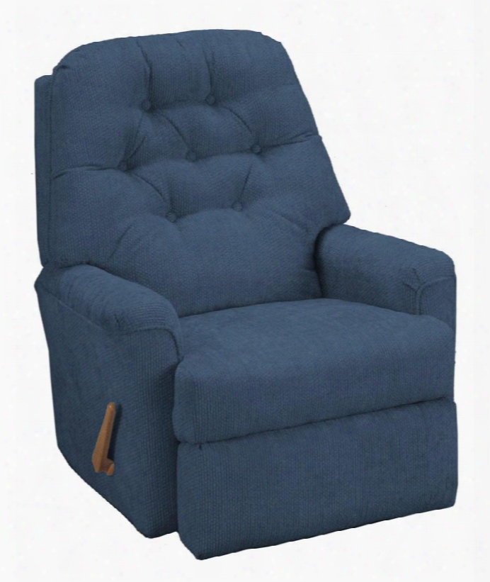 Cara Collection 1aw44-20022 Space Saver Recliner With Button Tufted Details Chenille Upholstery And Hardwood