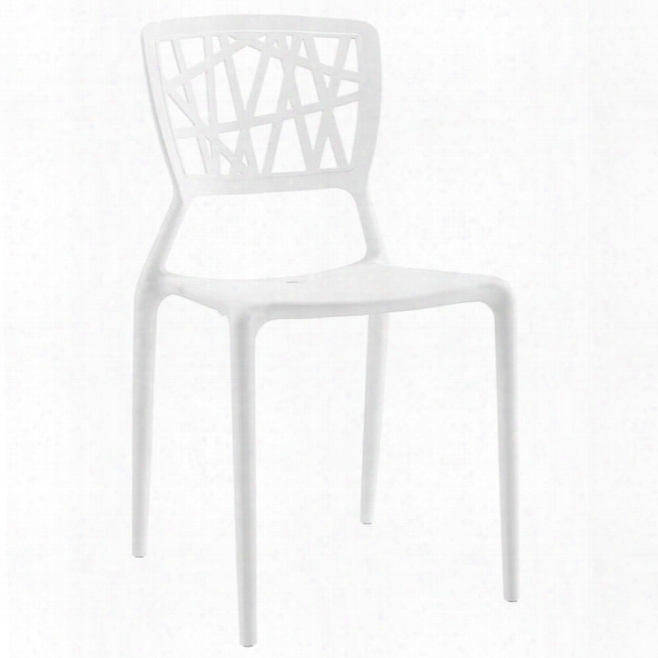 Eei-1706-whi Astro Dining Side Chair In