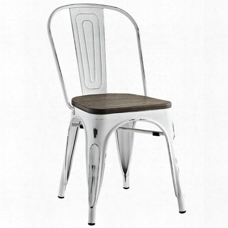 Eei-2028-whi Promenade Bamboo Side Chair In