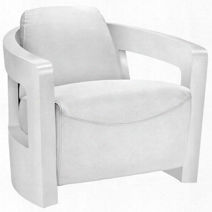 Eei-2069-whi Trip Leather Lounge Chair In