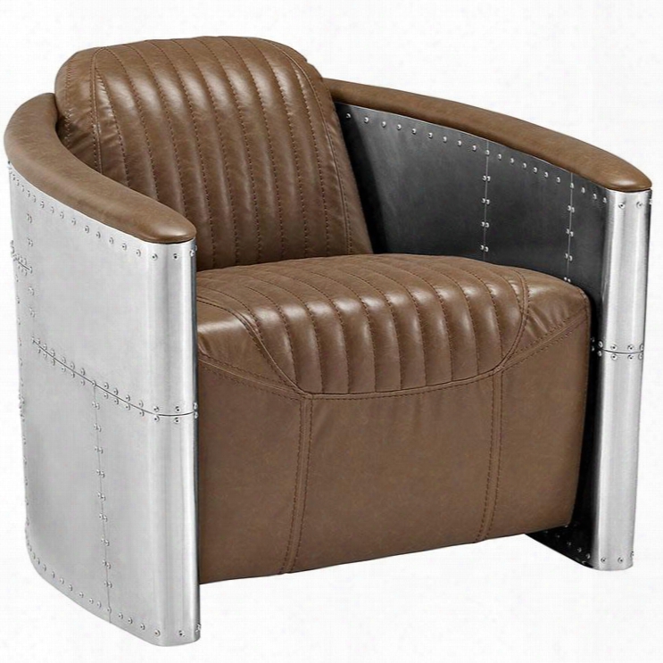 Eei-2071-brn Visibility Lounge Chair In