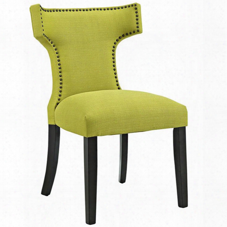 Eei-2221-whe Curve Fabric Dining Chair In