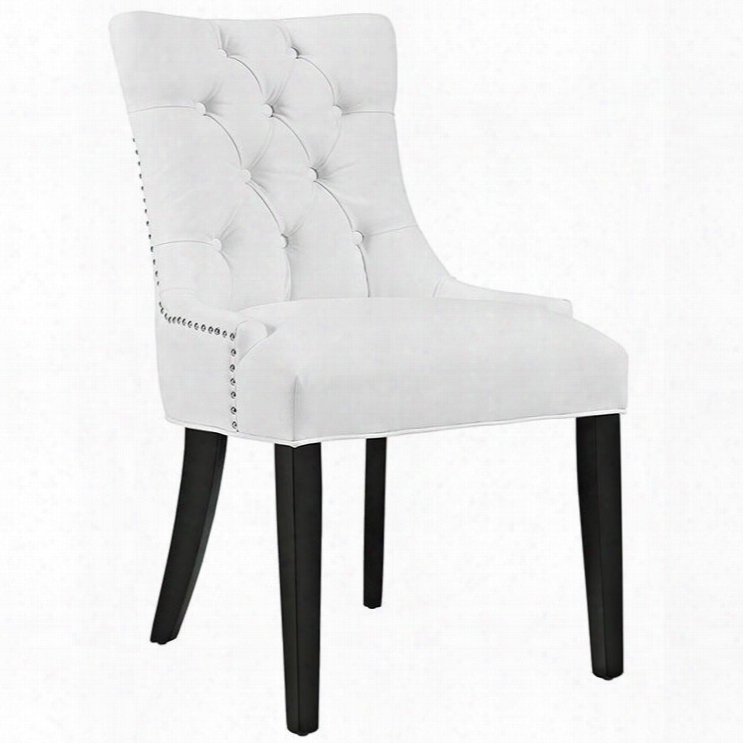 Eei-2222-whi Regent Vinyl Dining Chair In