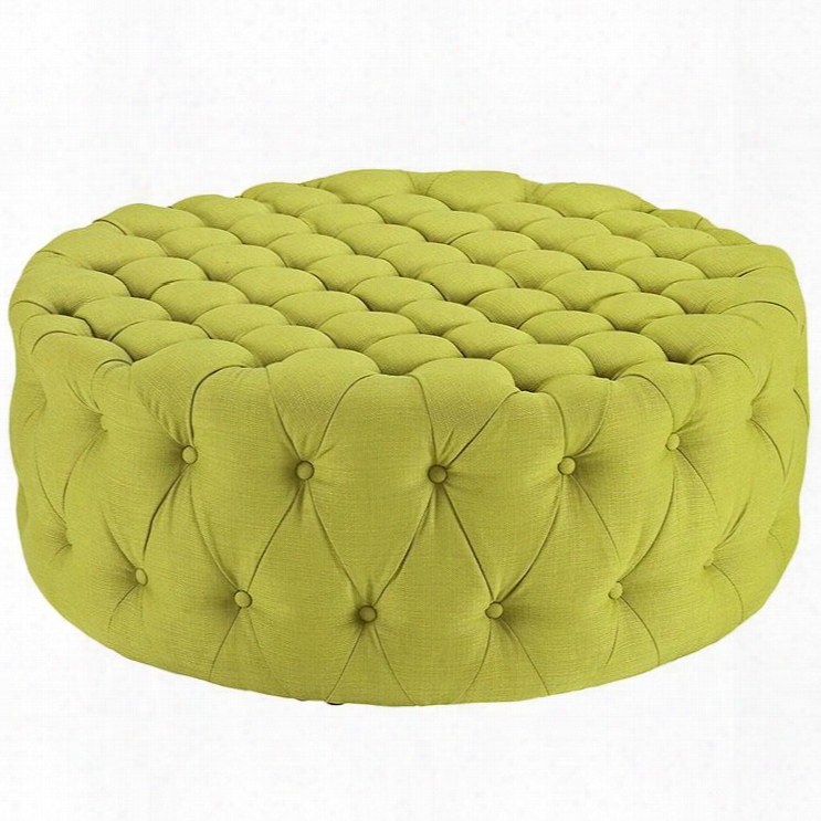 Eei-2225-whe Amour Fabric Ottoman In