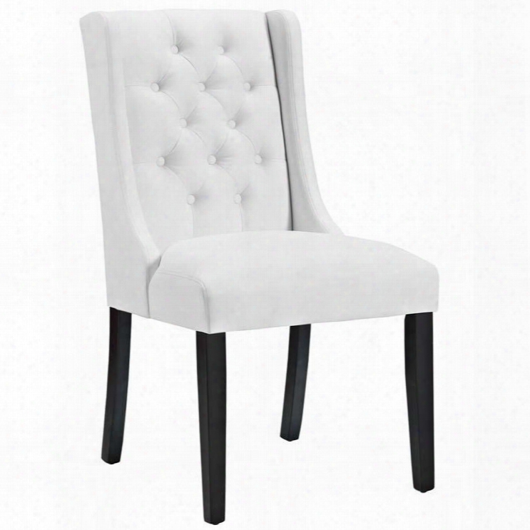 Eei-2234-whi Baronet Vinyl Dining Chair In