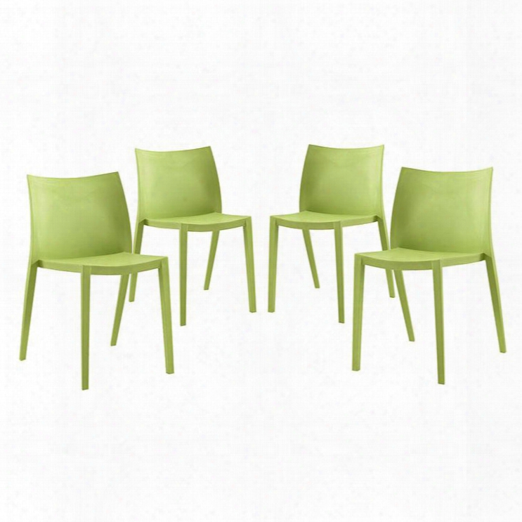 Eei-2421-grn-set Gallant Dining Side Chair Set Of 4 In